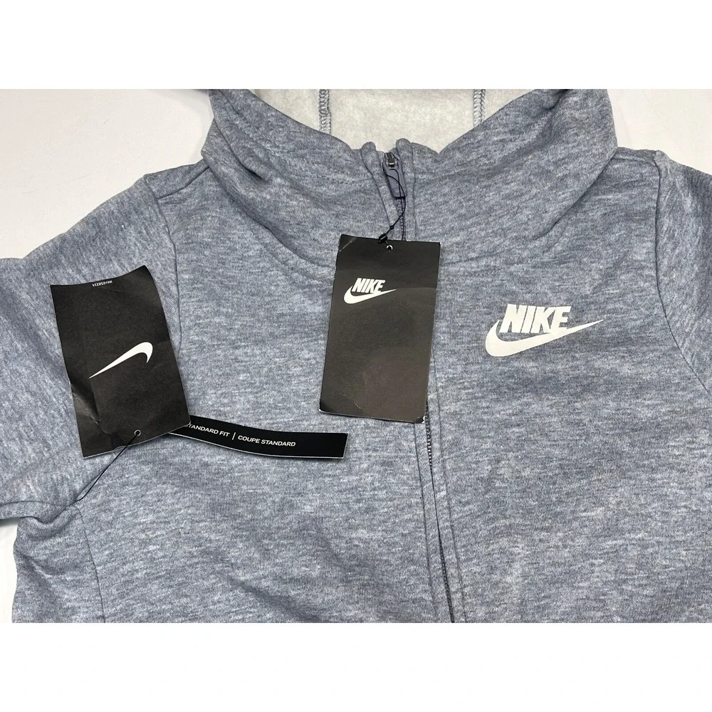 NIKE‎ Sportswear Girls' Full-Zip Hoodie 939459-445 SMALL